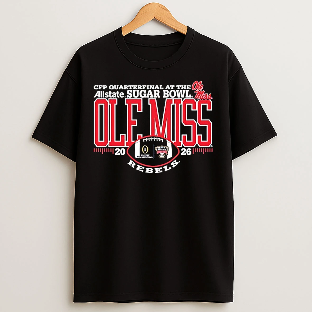 Classic Ole Miss Rebels Football 2025 Allstate Sugar Bowl Cfp Quarterfinal At The T Shirts