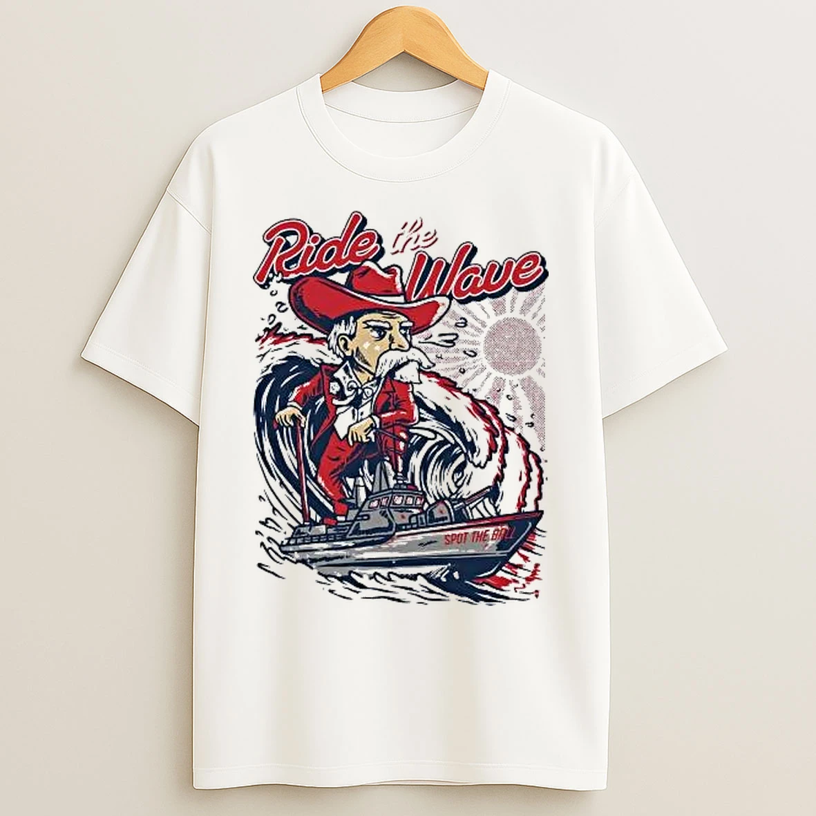 Classic Ole Miss Rebels Ride The Wave Spot The Ball T Shirts