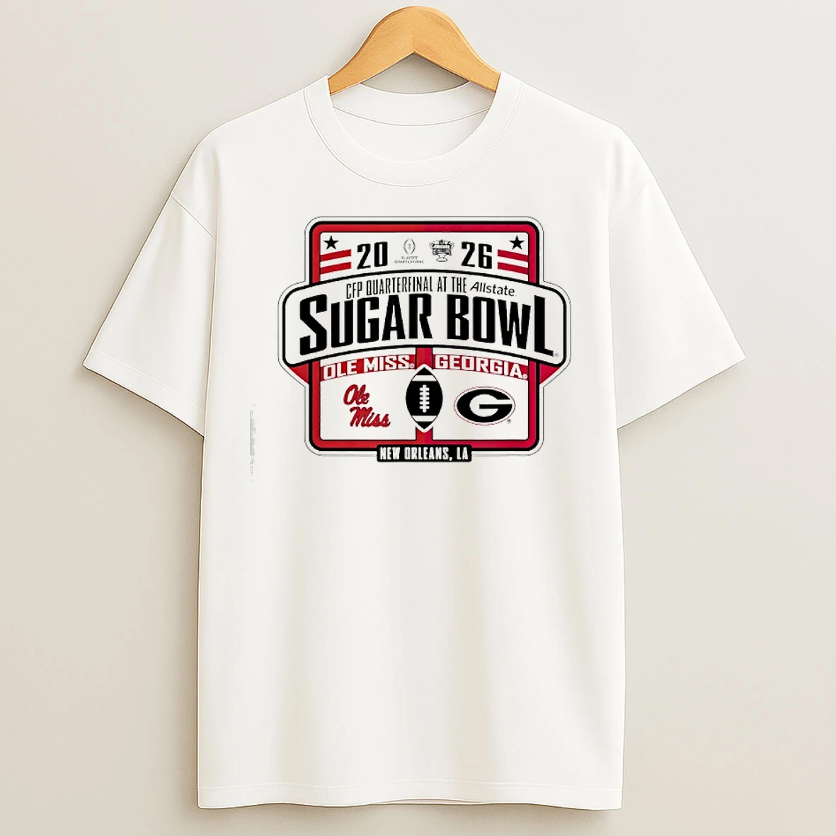 Classic Ole Miss Rebels Vs Georgia Bulldogs Allstate Sugar Bowl Cfp Quarterfinal At The New Orleans La T Shirts