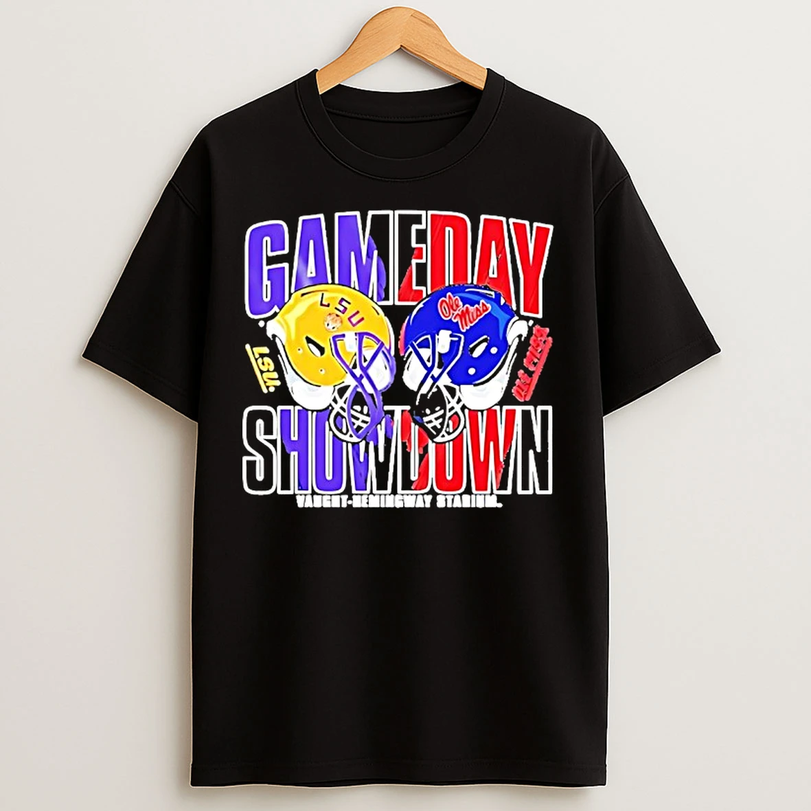 Classic Ole Miss Rebels Vs Lsu Tigers Gameday Showdown 2025 T Shirts