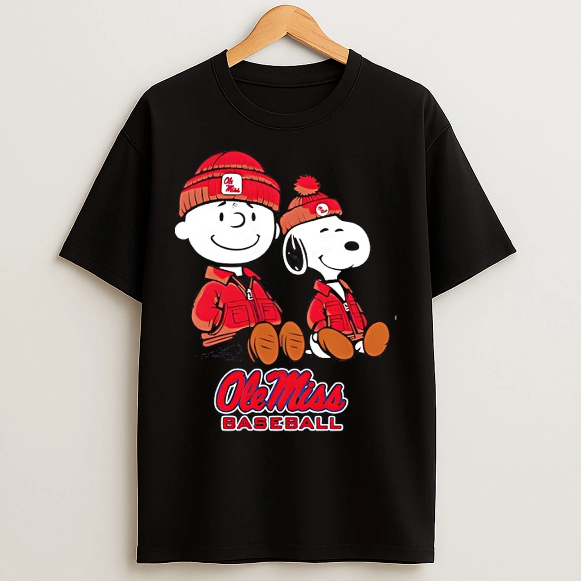 Classic Ole Miss Rebels X Snoopy And Charlie Brown T Shirts