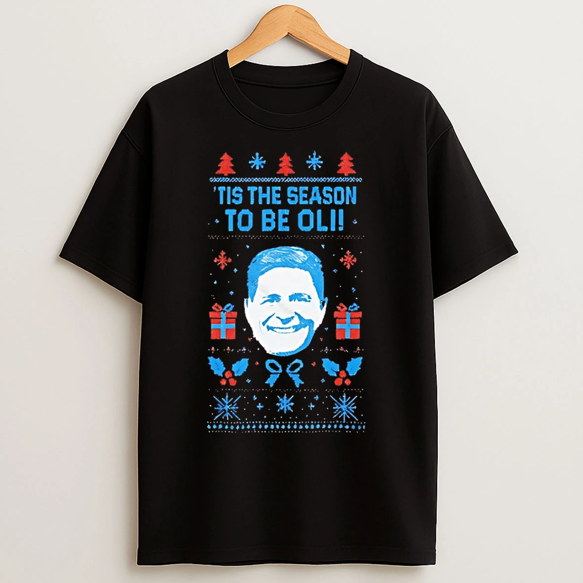 Classic Oliver Glasner Tis The Season To Be Oli Christmas T Shirts