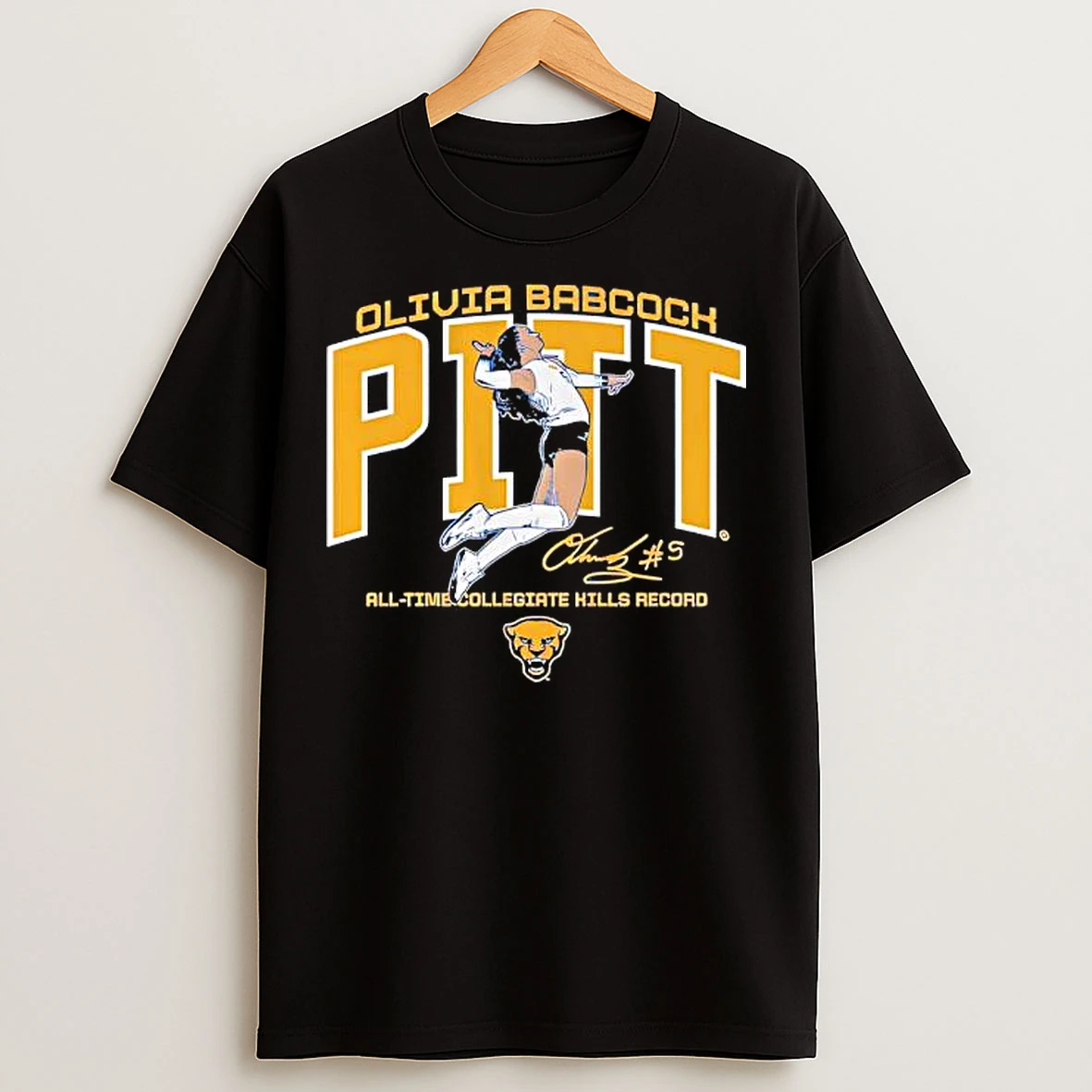 Classic Olivia Babcock Queen Of Kills Pitt Volleyball Signature T Shirts