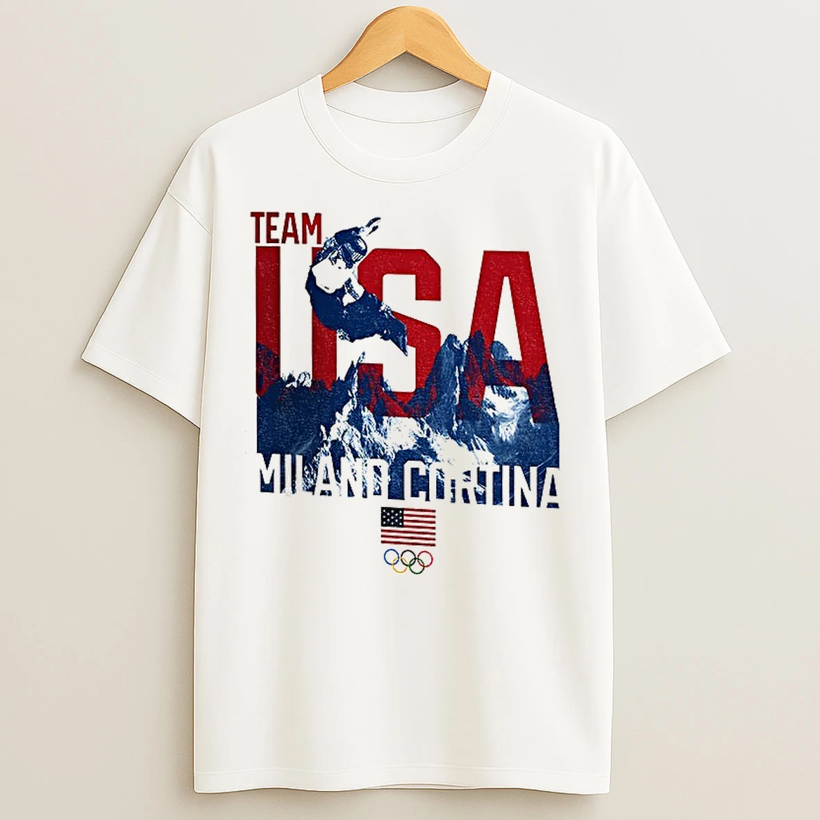 Classic Olympic Team Usa Milano Cortina 2026 American Flag T Shirts