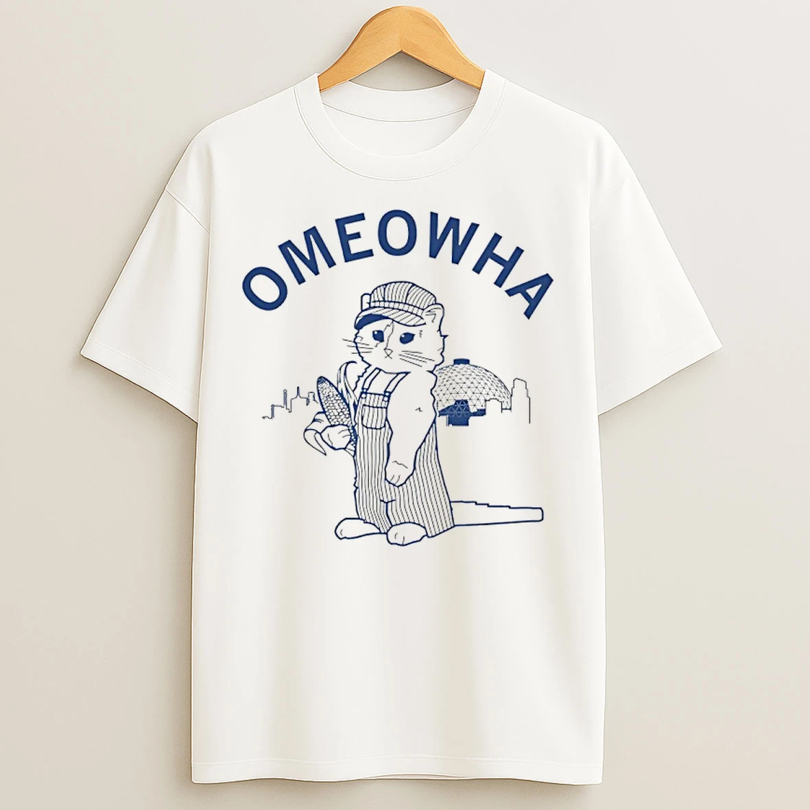 Classic Omeowha Husking Corn And Riding Trains T Shirts
