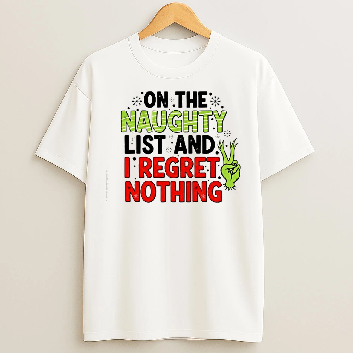 Classic On The Naughty List And I Regret Nothing T Shirts