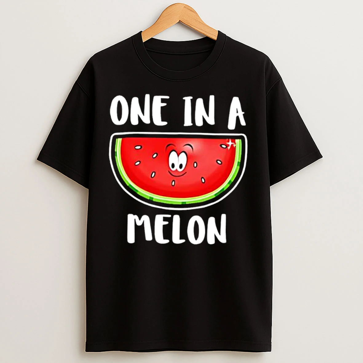 Classic One In A Melon Funny Watermelon T Shirts