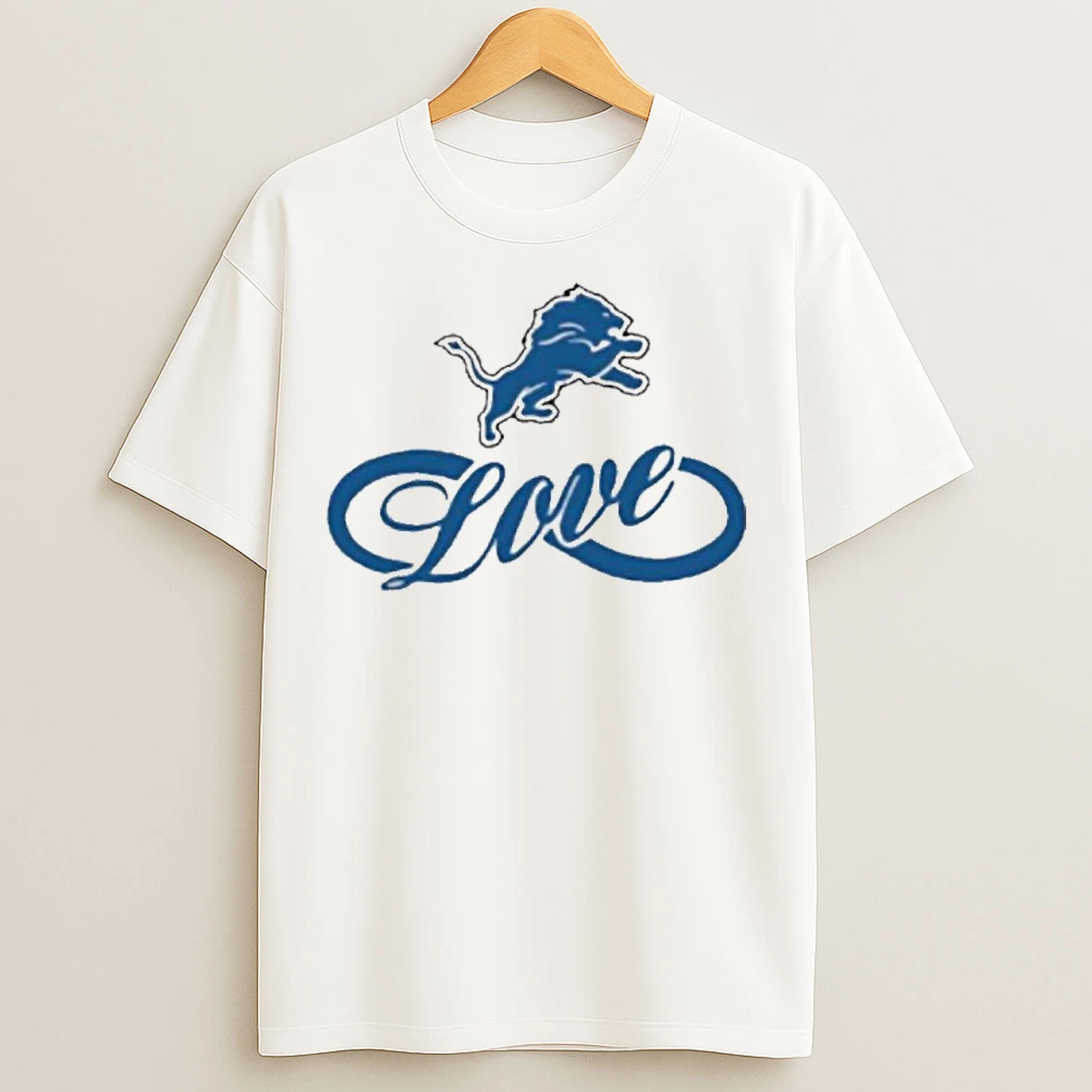 Classic One Love Detroit Lions T Shirts