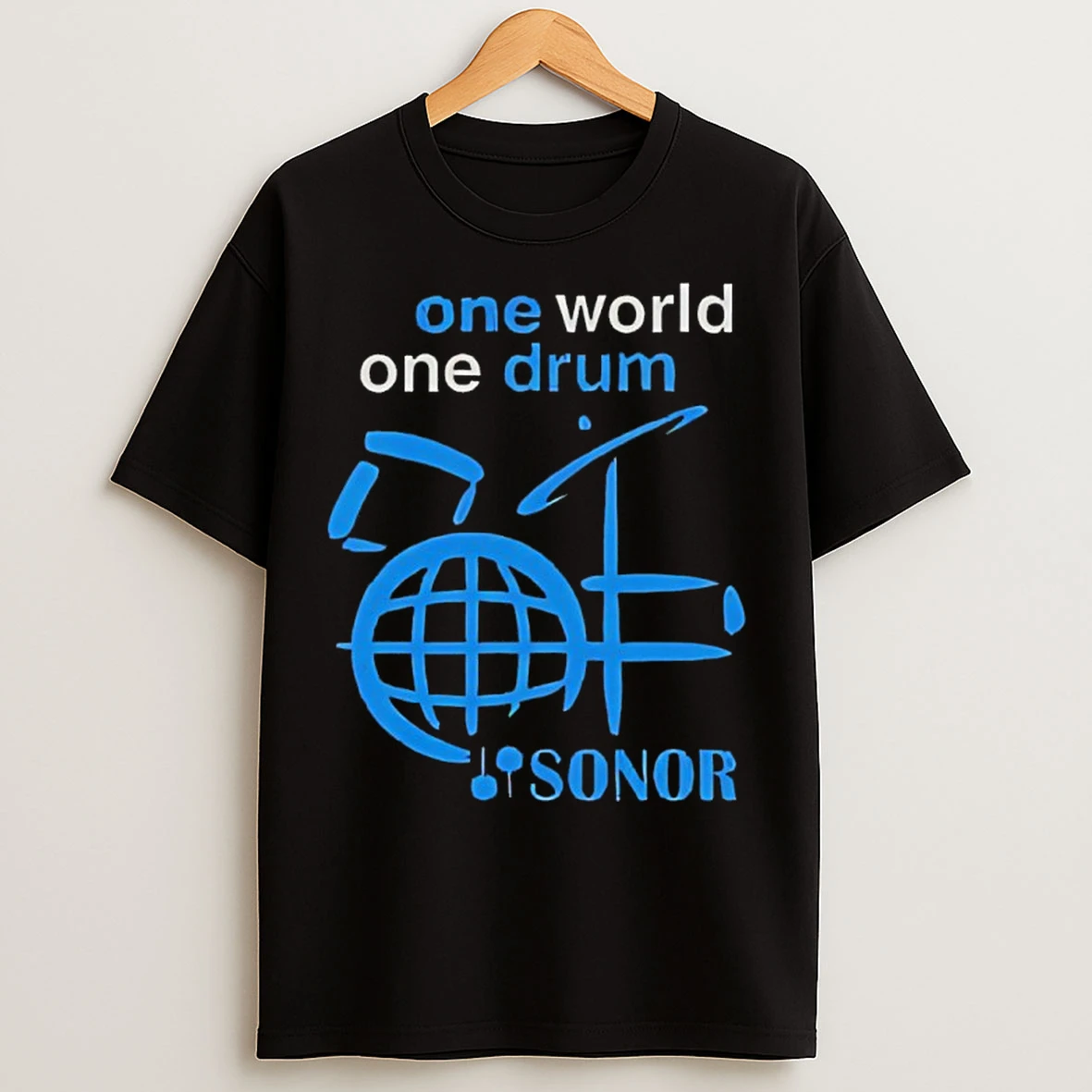 Classic One World One Drum Sonor Logo T Shirts