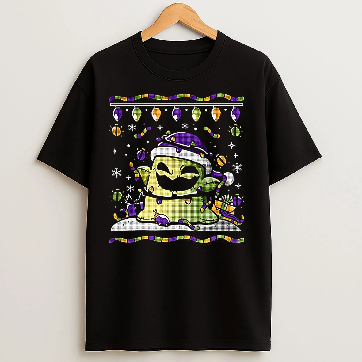 Classic Oogie Boogie Santa Hat Ugly Christmas T Shirts