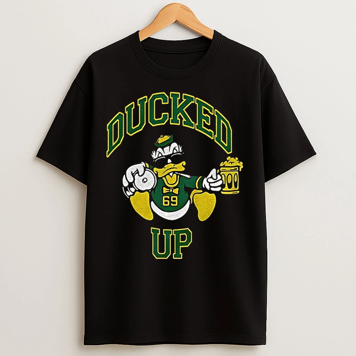 Classic Oregon Ducked Up Parody Logo Oregon Ducks Football Nfl 2025 T Shirts