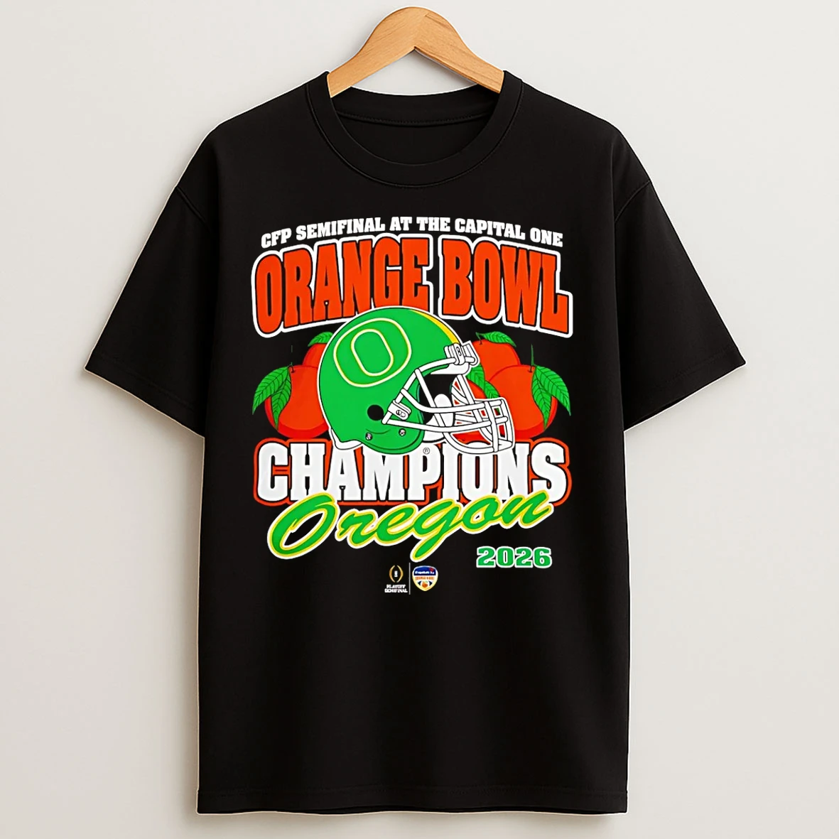 Classic Oregon Ducks 2026 Cfp Orange Bowl Champions T Shirts