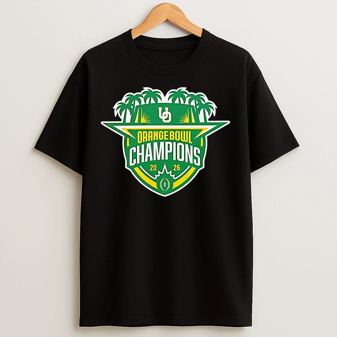 Classic Oregon Ducks 2026 Cfp Orange Bowl Champions Logo T Shirts