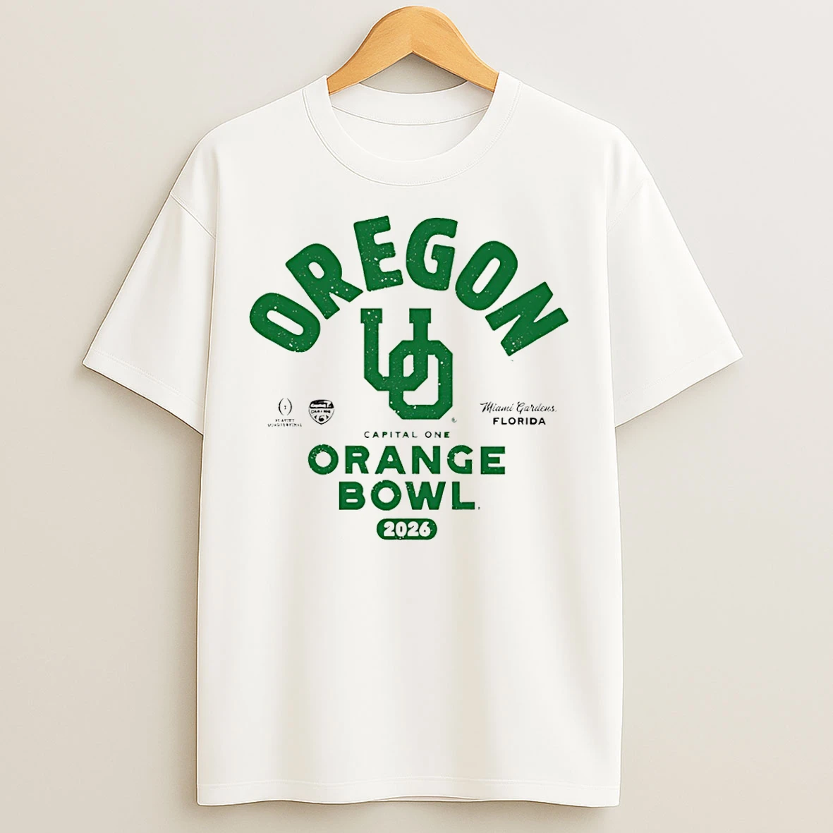Classic Oregon Ducks 2026 Capital One Orange Bowl Bound T Shirts