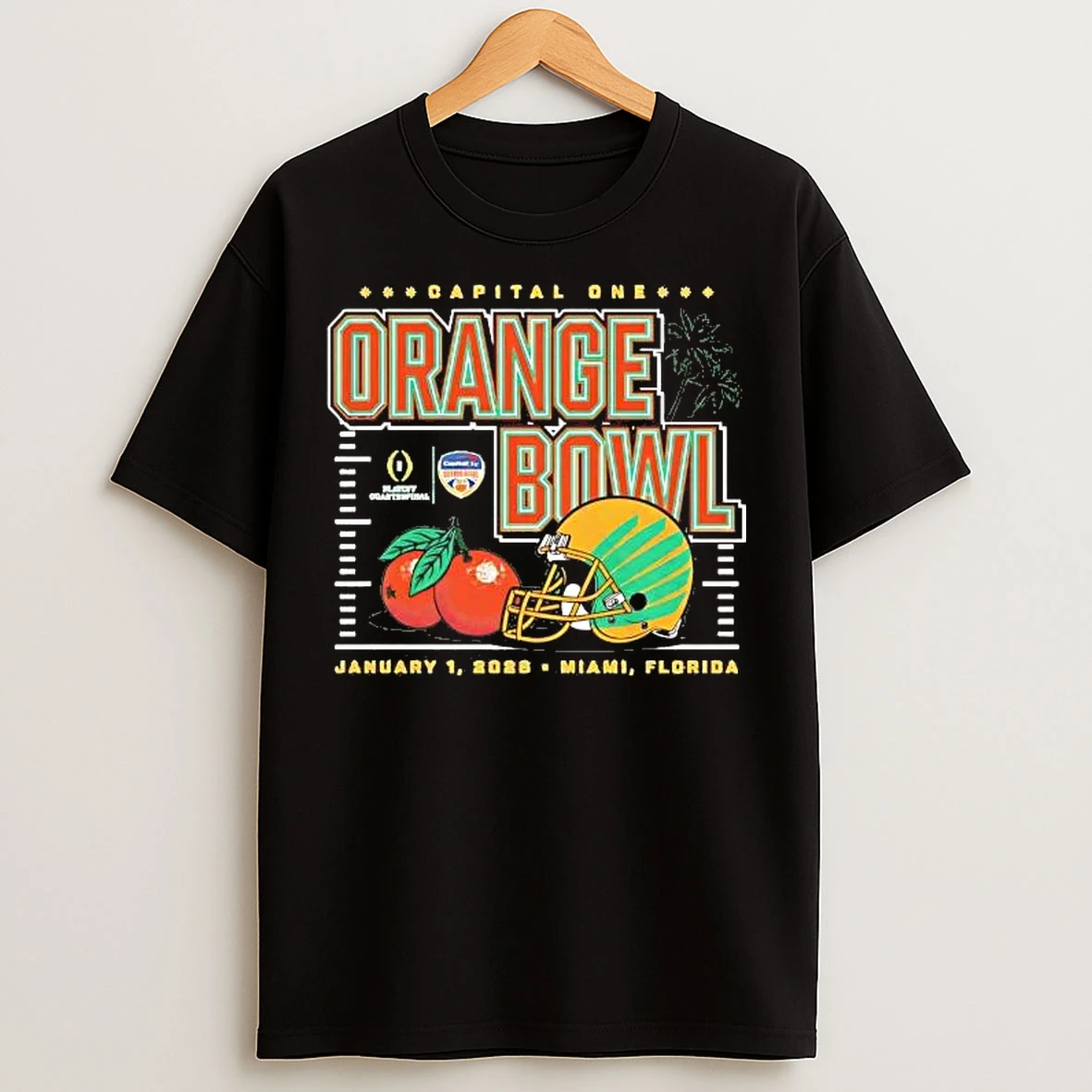 Classic Oregon Ducks 2026 Orange Bowl Helmet Orange T Shirts