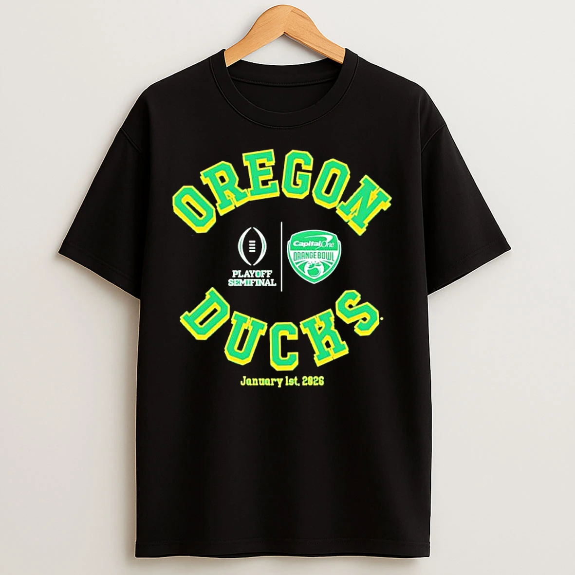 Classic Oregon Ducks Bowl Playoff Semifinal January 1st 2026 Logo T Shirts