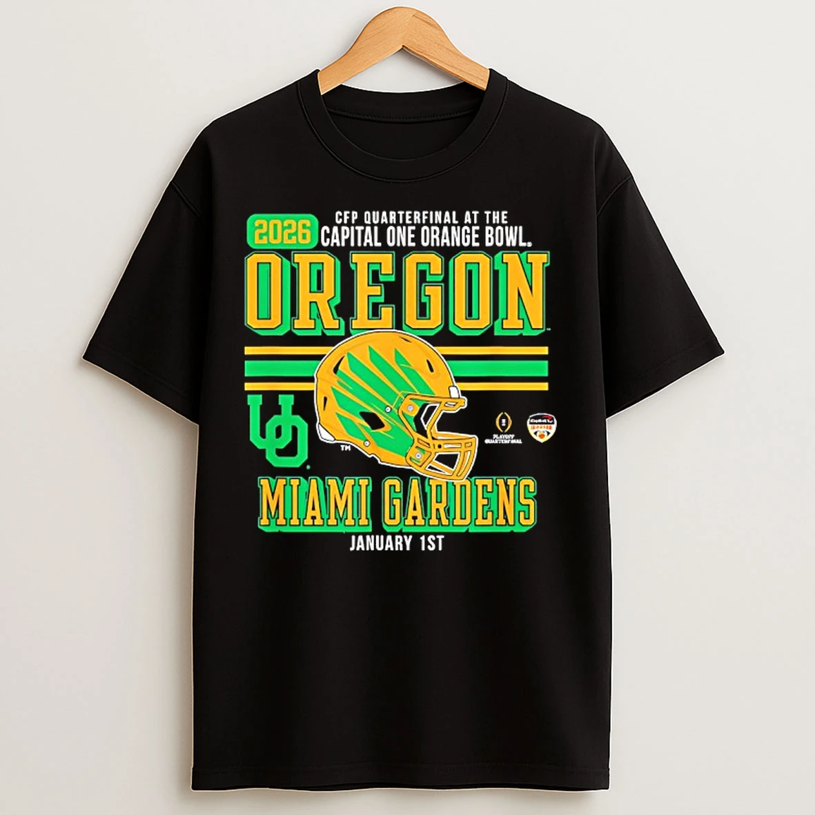 Classic Oregon Ducks Capital One Orange Bowl Cfp Quarterfinal At The Miami Gardens T Shirts