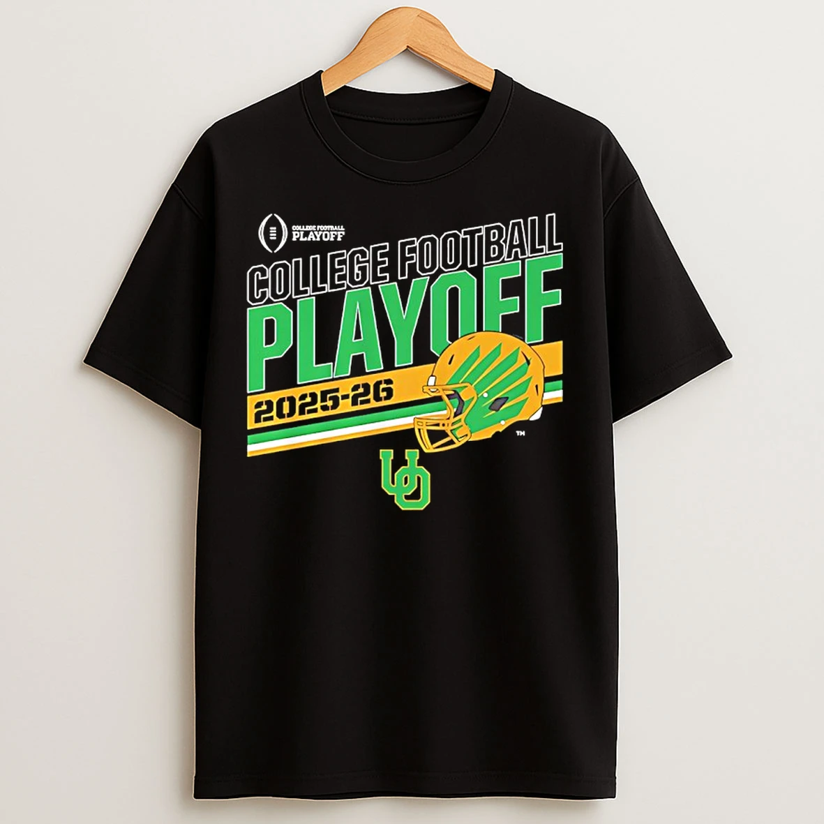 Classic Oregon Ducks College Football Playoff Helmet Stripe 2025 26 T Shirts