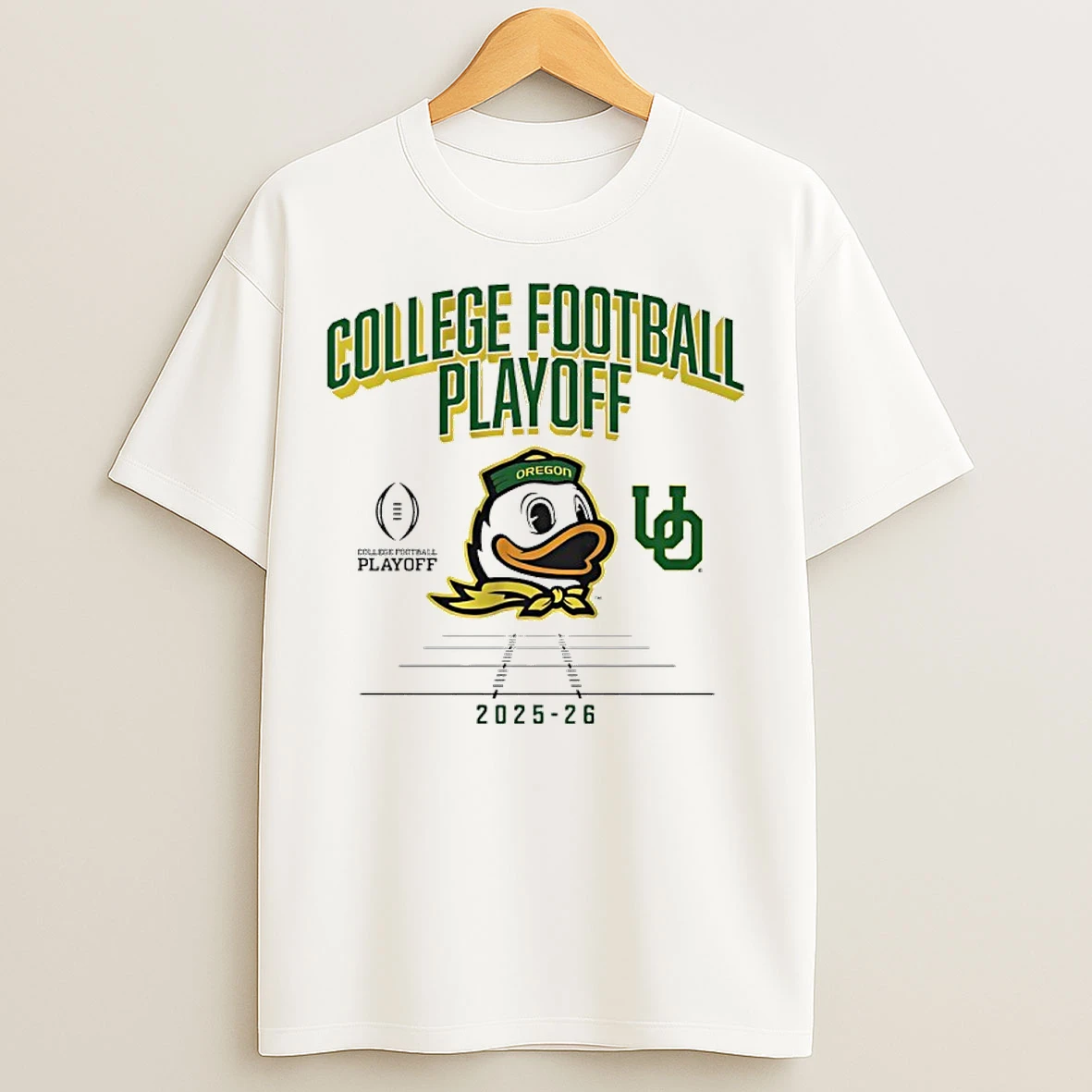 Classic Oregon Ducks College Football Playoff Mascot 2025 26 T Shirts