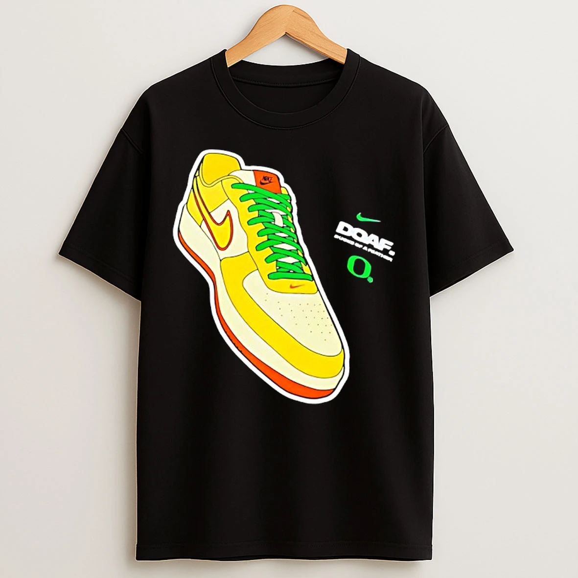 Classic Oregon Ducks Doaf Hatched Heat Collection T Shirts