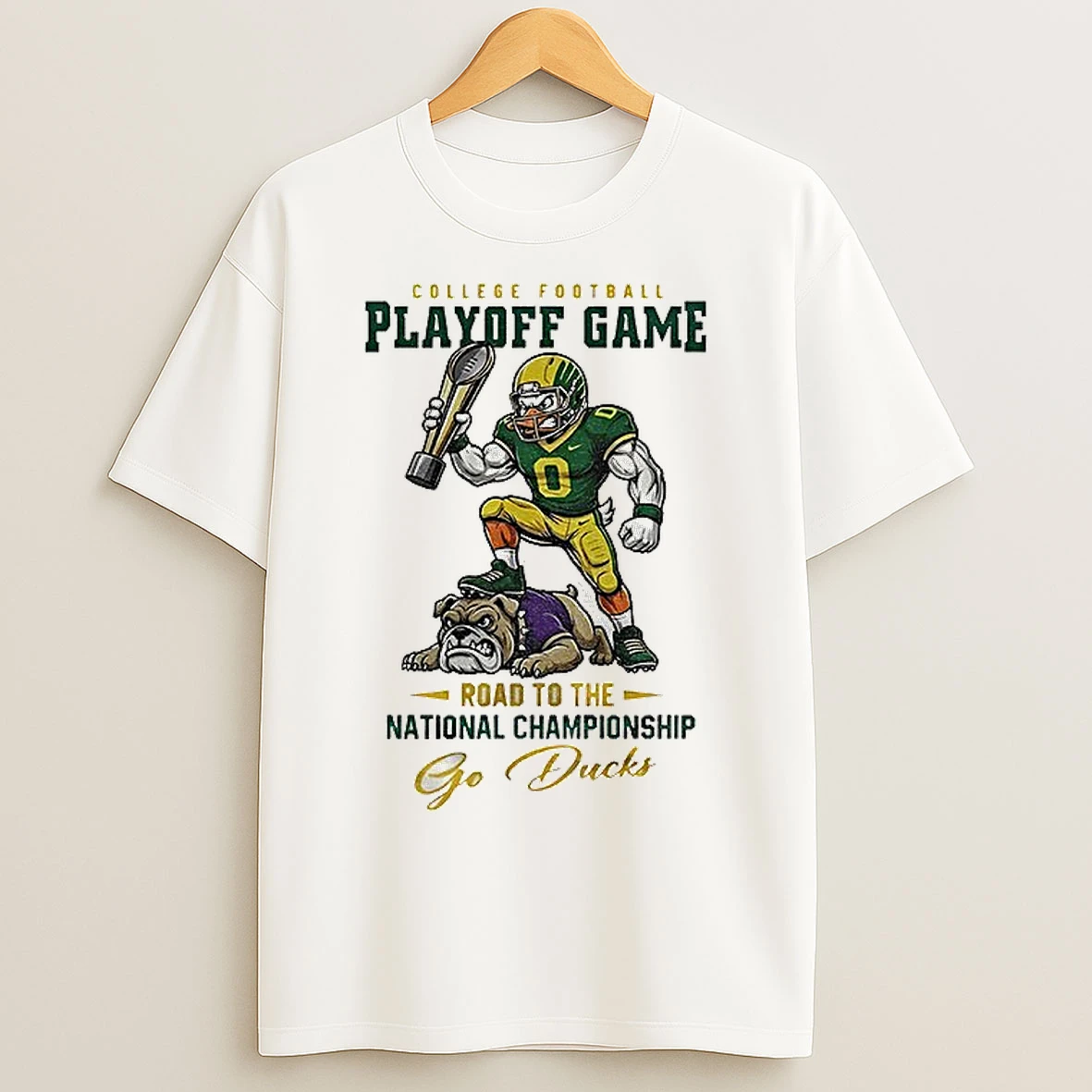 Classic Oregon Ducks Beat Georgia Bulldogs 2025 College Football Playoff Game Road To The National Championship T Shirts