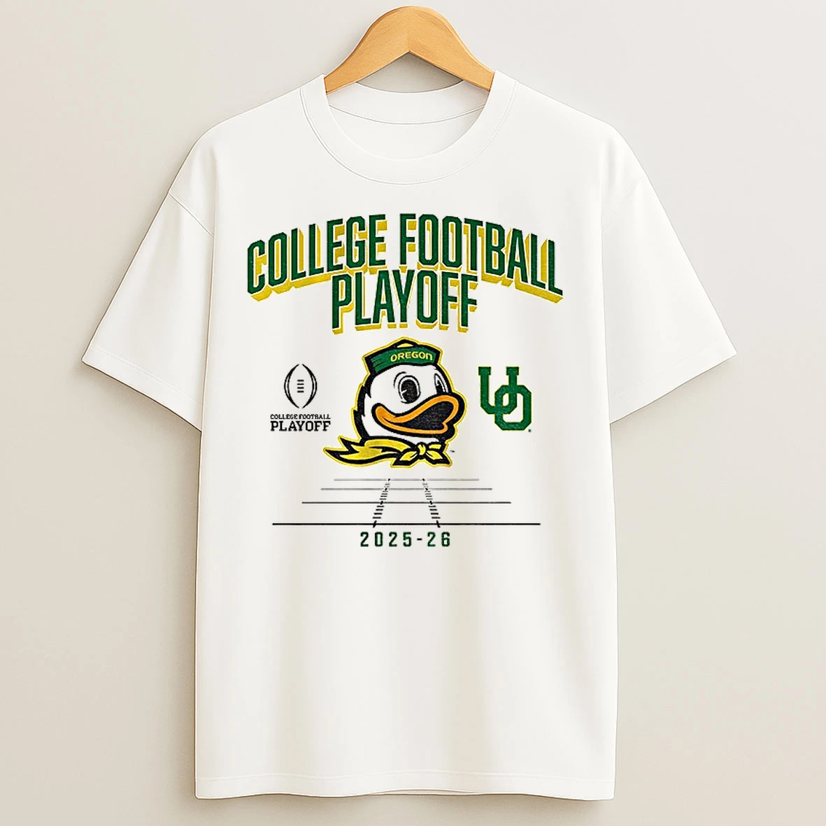 Classic Oregon Ducks Football Cfp Mascot 2025 2026 College Football Playoff T Shirts