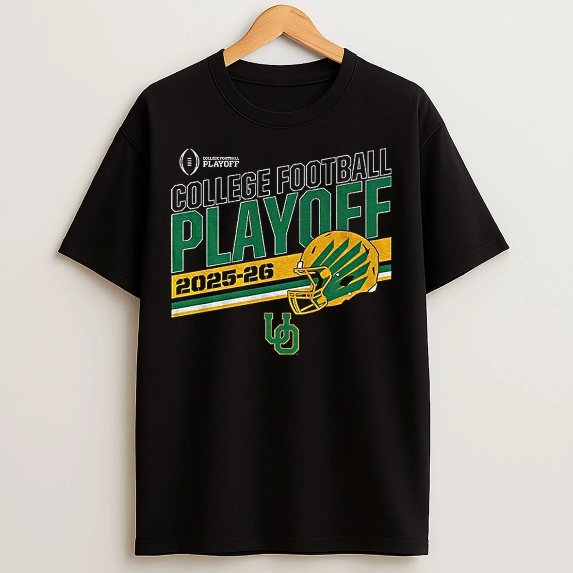 Classic Oregon Ducks Football Cfp Stripe College Football Playoff 2025 2026 T Shirts