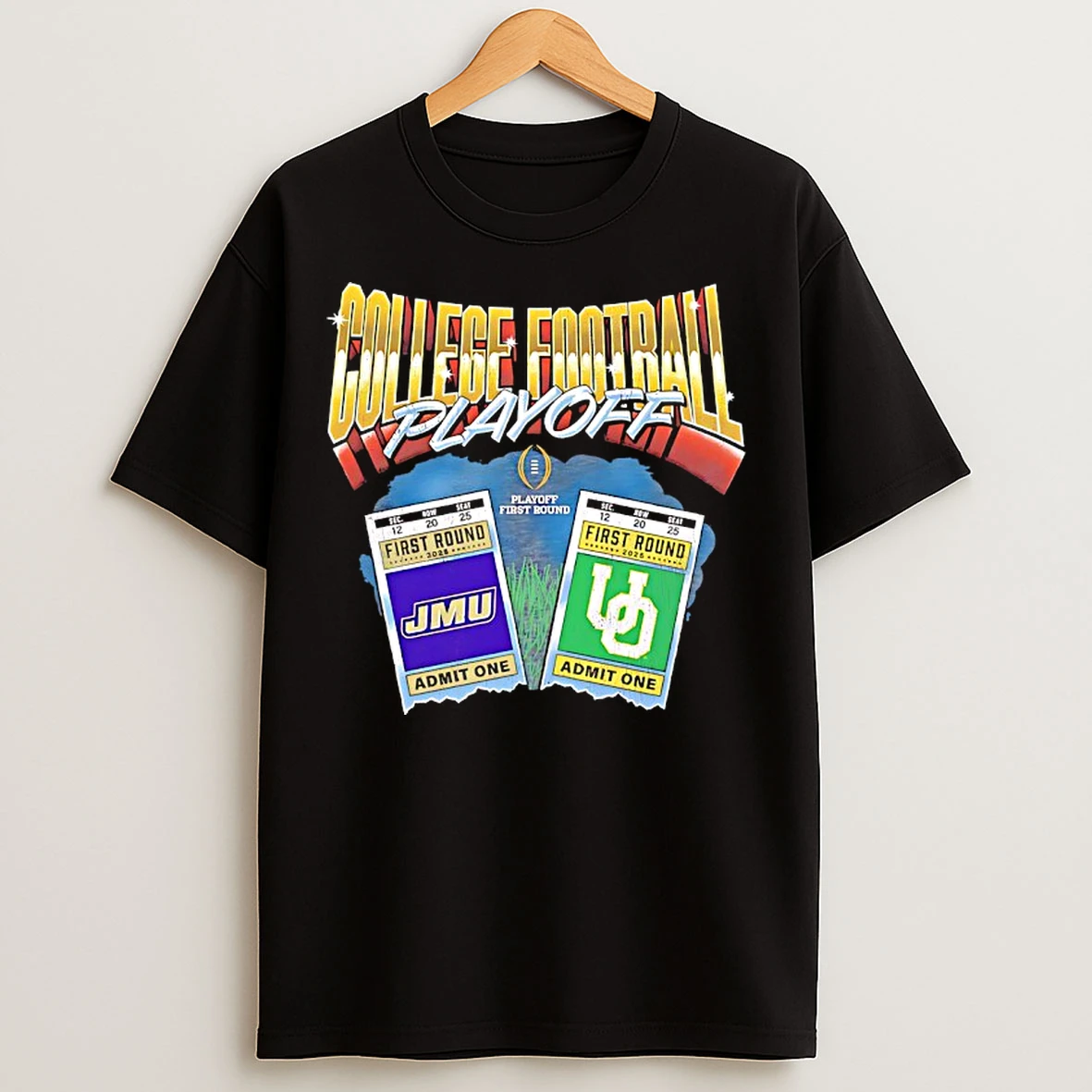 Classic Oregon Ducks Vs James Madison Dukes College Football Playoff 2025 T Shirts
