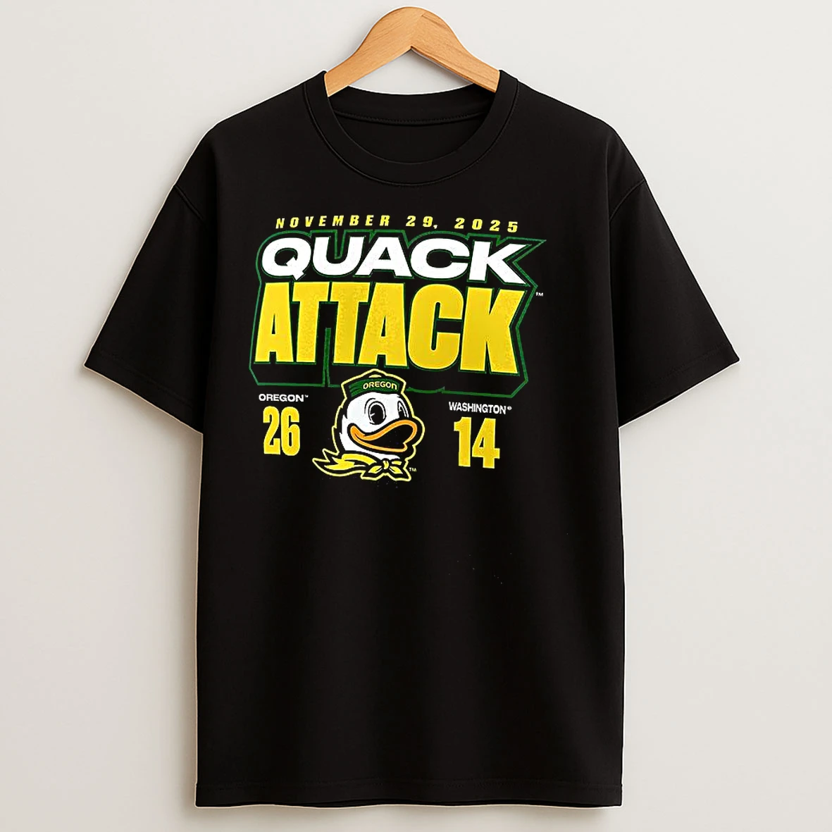 Classic Oregon Ducks Vs Washington Huskies 2025 Quack Attack T Shirts