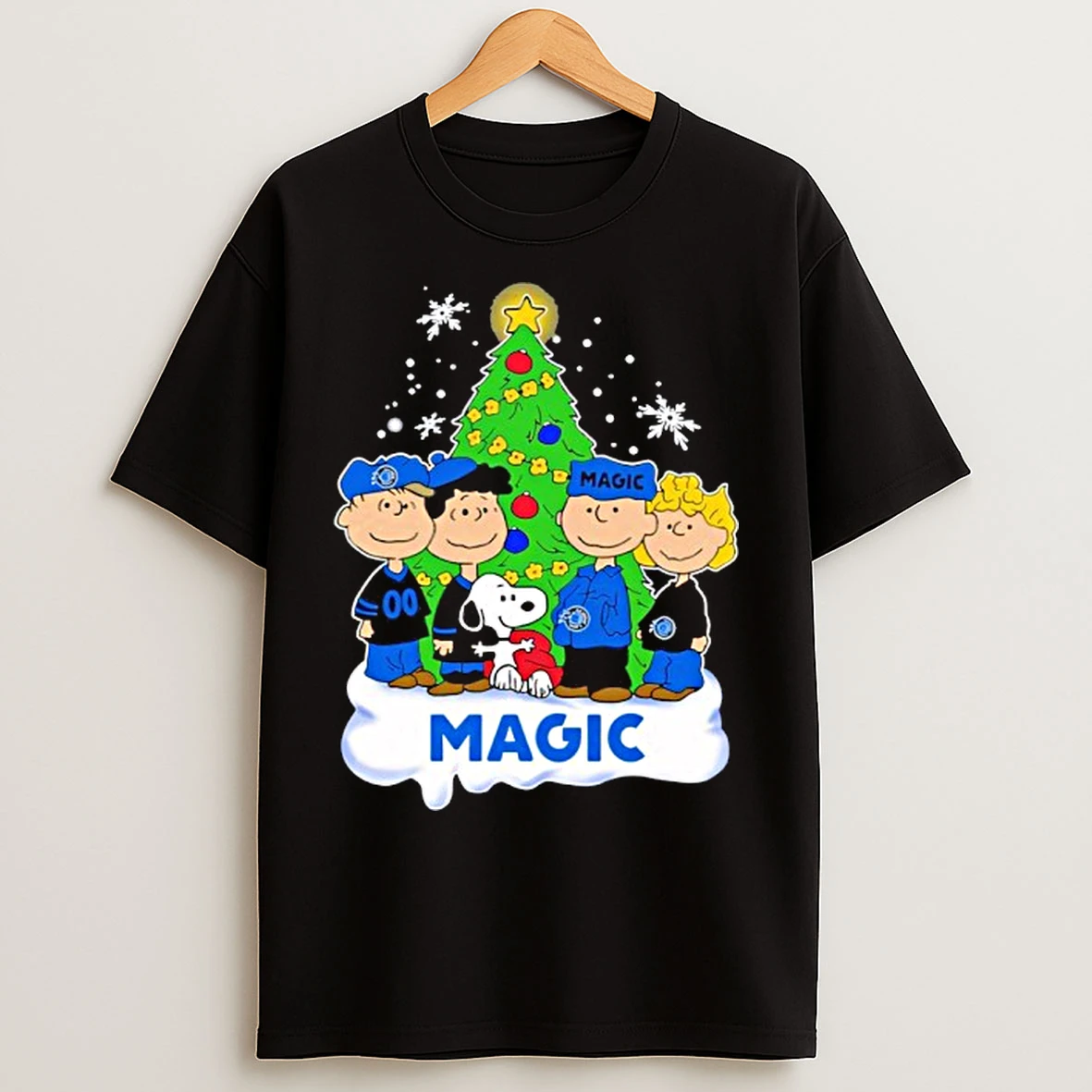 Classic Orlando Magic X Snoopy The Peanuts Holiday Christmas T Shirts