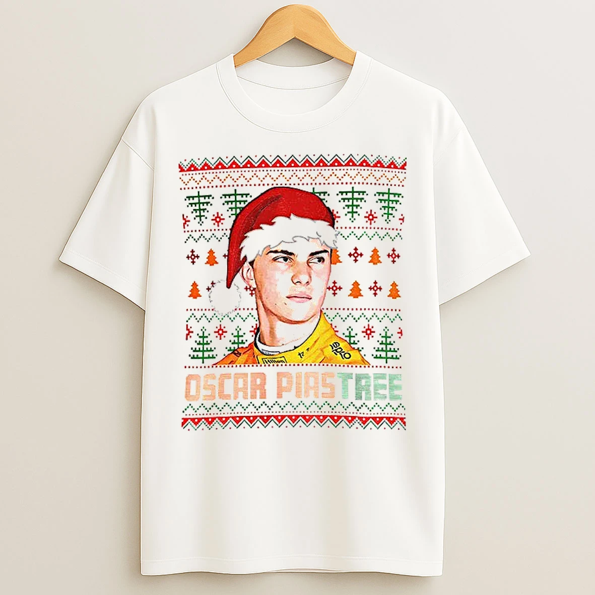 Classic Oscar Piastri Oscar Piastree Santa Hat Merry Christmas T Shirts