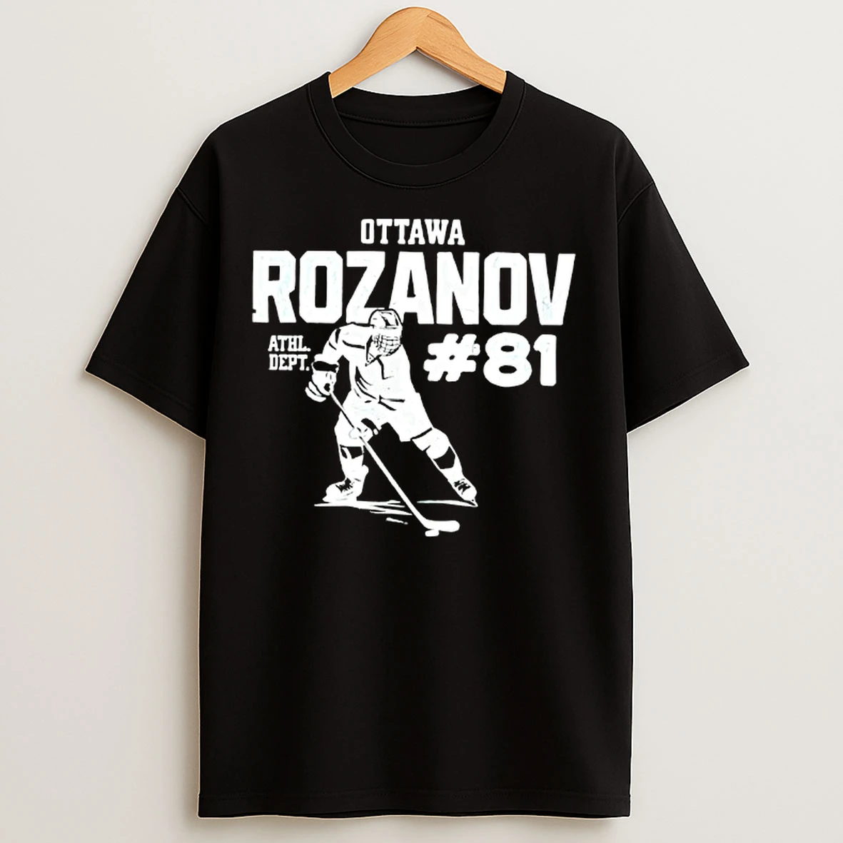 Classic Ottawa Rozanov Athl Dept 81 Golden Boy And Ice Prince Hockey T Shirts