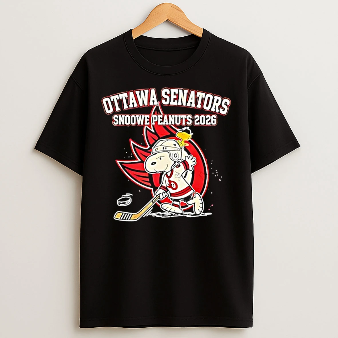 Classic Ottawa Senators Snoopy And Woodstocks Soowe Peanuts 2026 T Shirts