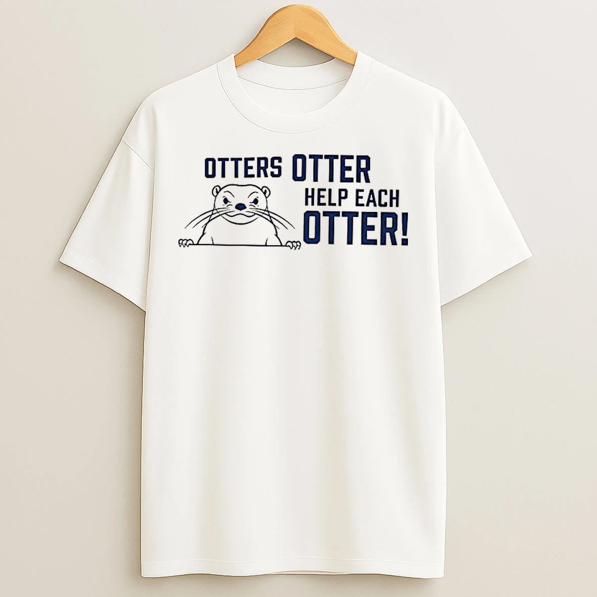 Classic Otters Otter Help Each Otter Animal World T Shirts