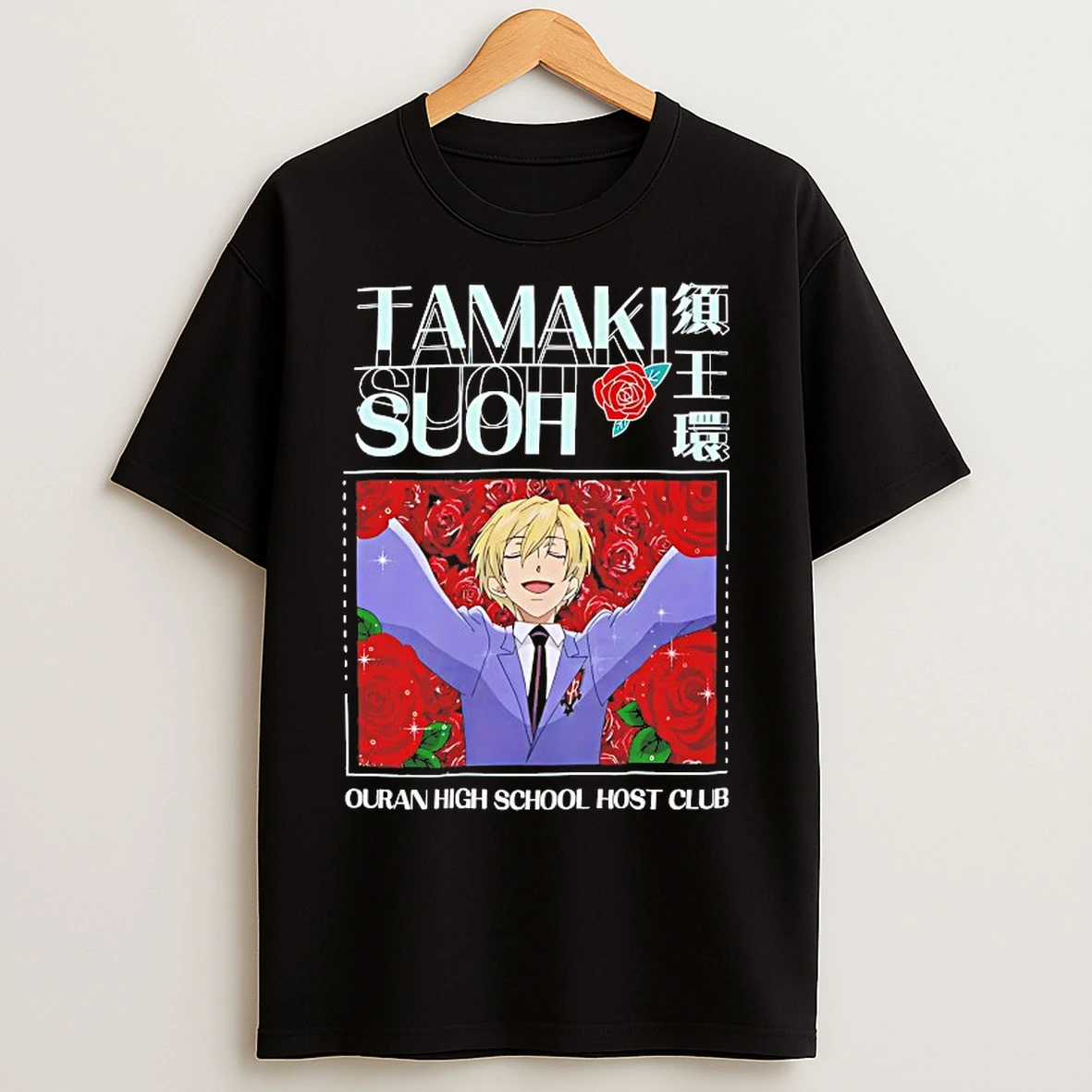 Classic Ouran High School Host Club Tamaki Roses T Shirts
