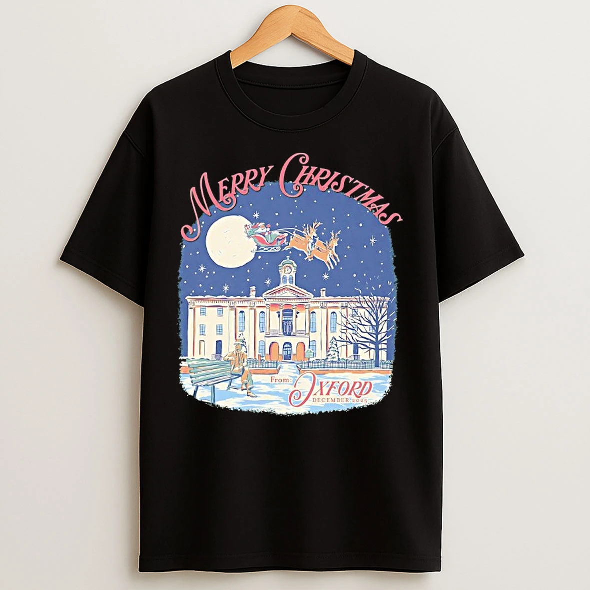Classic Oxford Mississippi Merry Christmas T Shirts