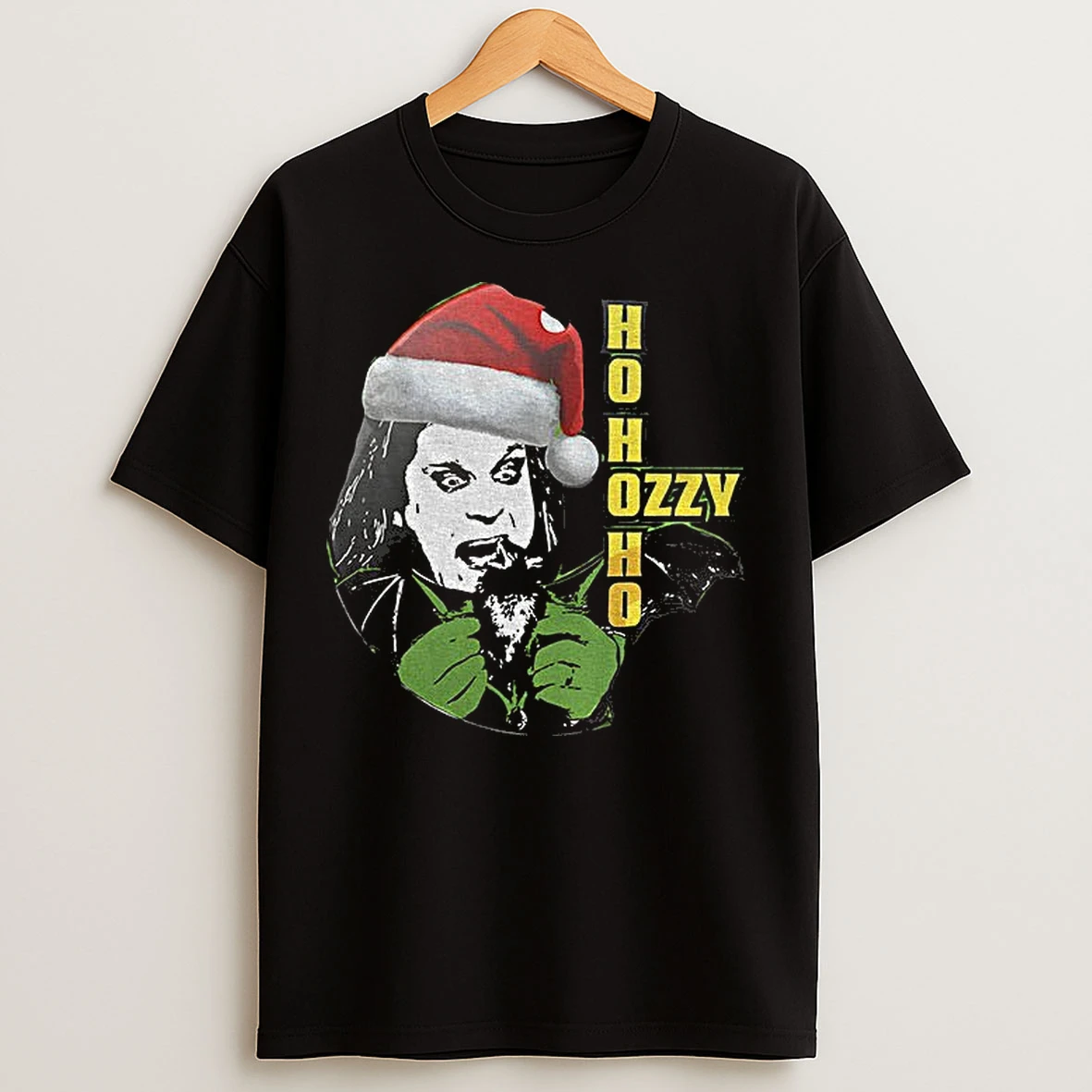 Classic Ozzy Osbourne Santa Hat Ho Ho Ho Merry Christmas T Shirts