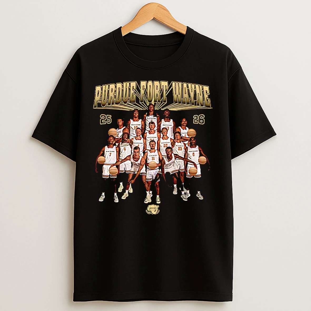 Classic Pfw Mens Basketball Ncaa Team Collage 25 26 T Shirts