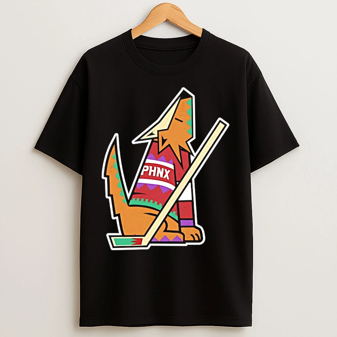 Classic Phnx Howling Coyote Dog T Shirts