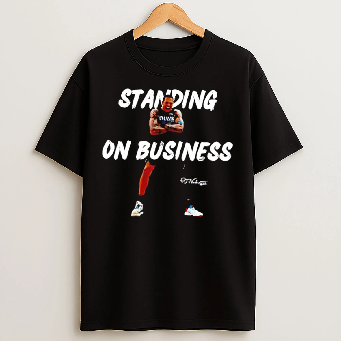 Classic Pj Washington Jr Standing On Business Basketball Fans Stylish T Shirts