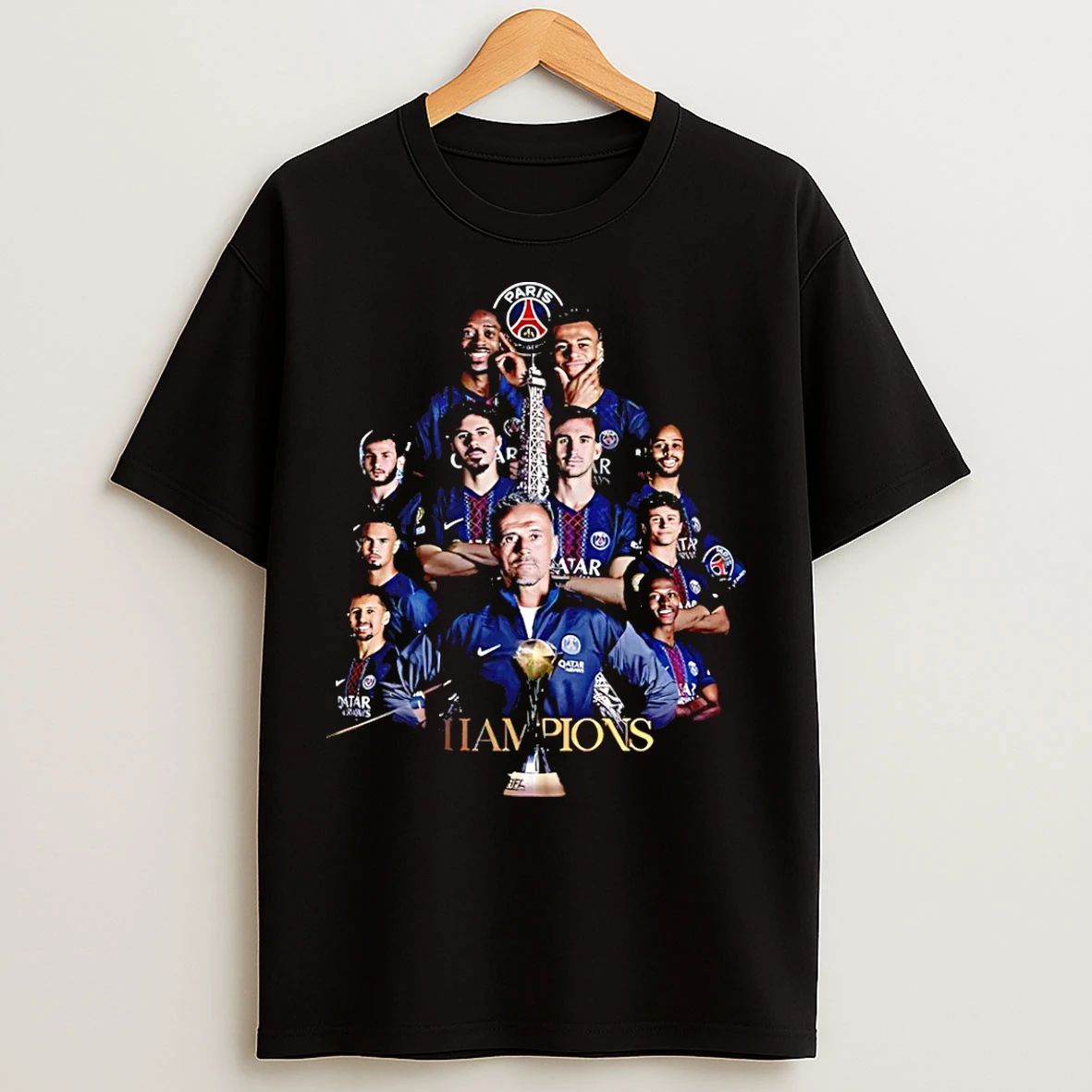 Classic Psg 2025 Intercontinental Cup Champions Graphic T Shirts