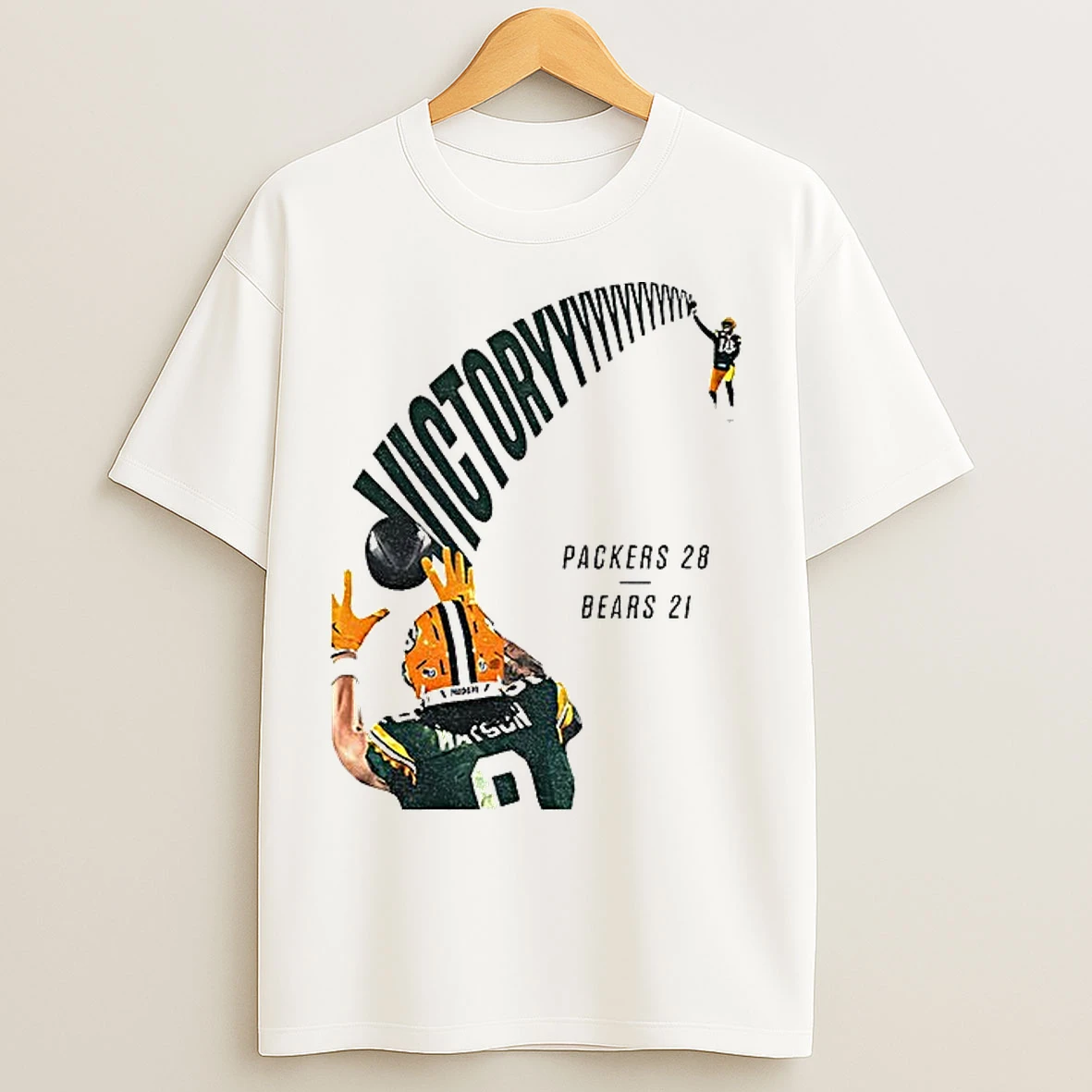 Classic Packers Victory 28 Bears 21 Green Bay Packers Beat Chicago Bears Football T Shirts