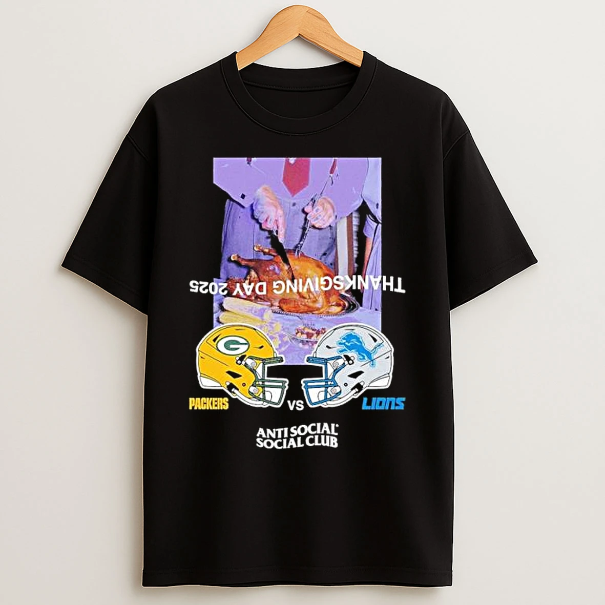 Classic Packers Vs Lions Thanksgiving Day 2025 Matchup T Shirts