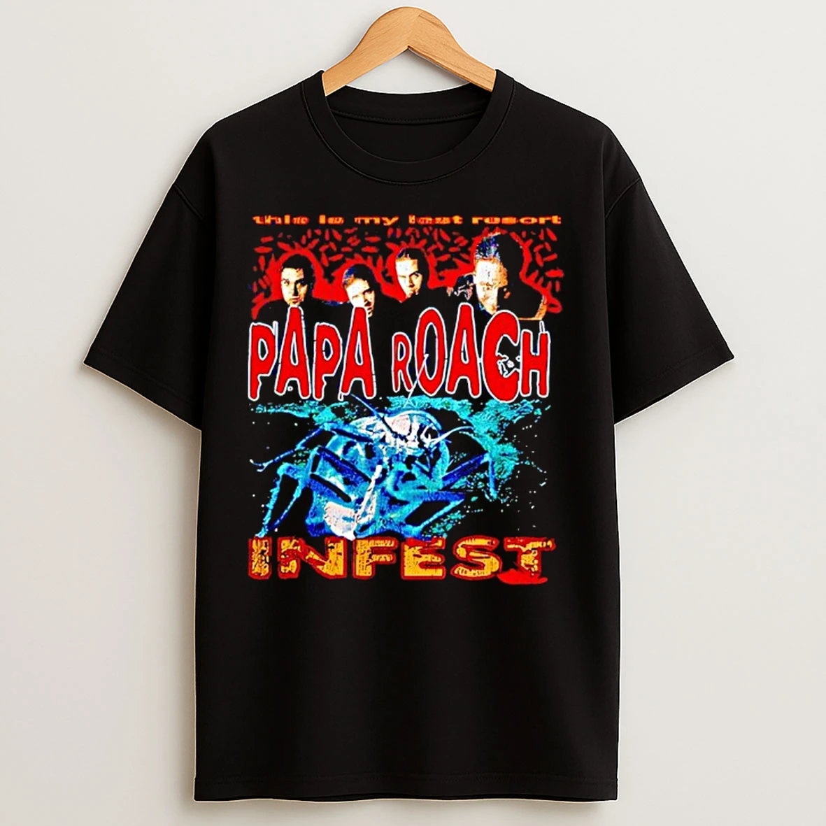 Classic Papa Roach Last Resort Bootleg T Shirts