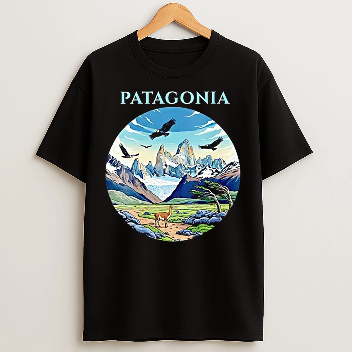Classic Patagonia Outdoor Eagles And Deer Animal And Nature T Shirts