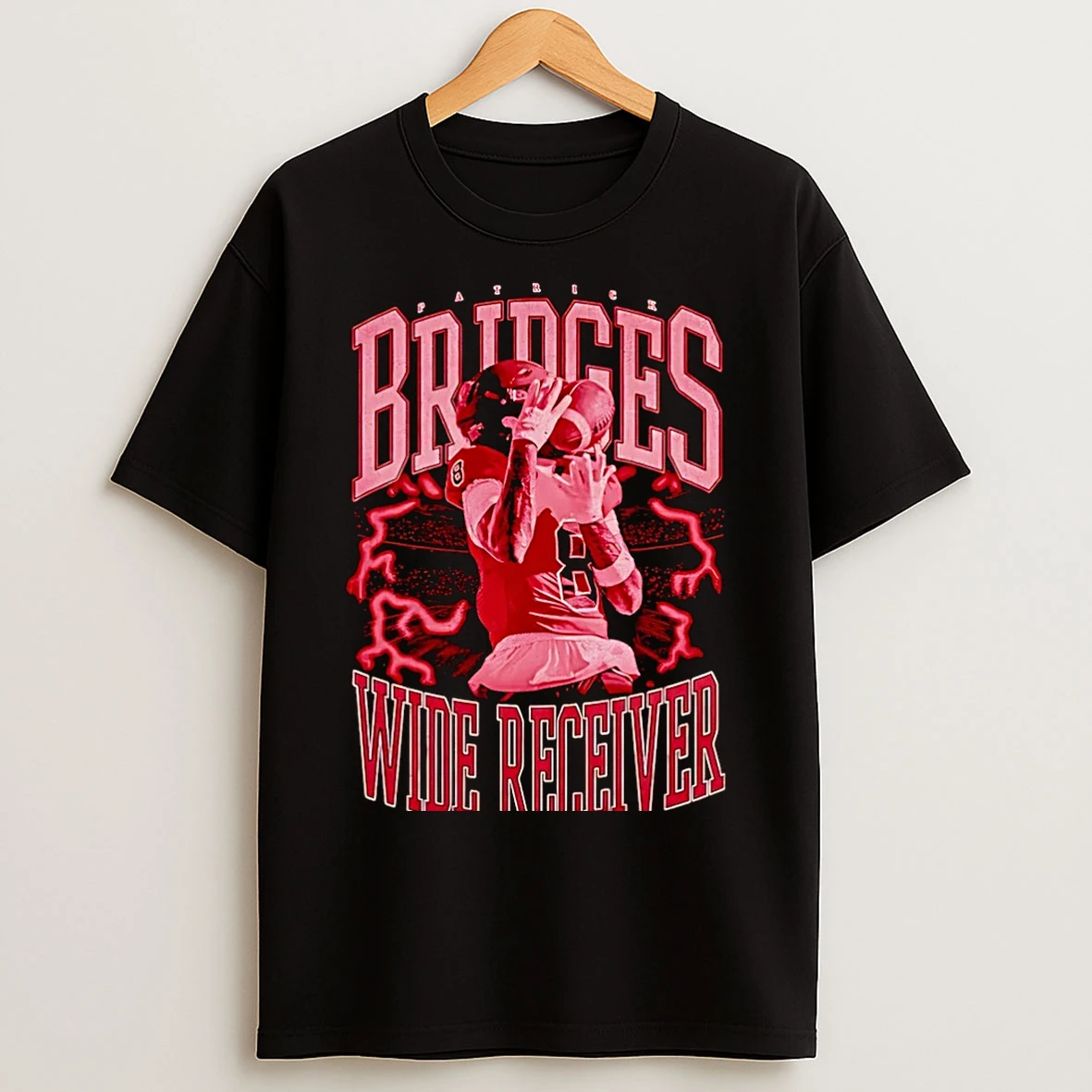 Classic Patrick Bridges Incarnate Word Cardinals Wide Receiver Graphic Christmas T Shirts