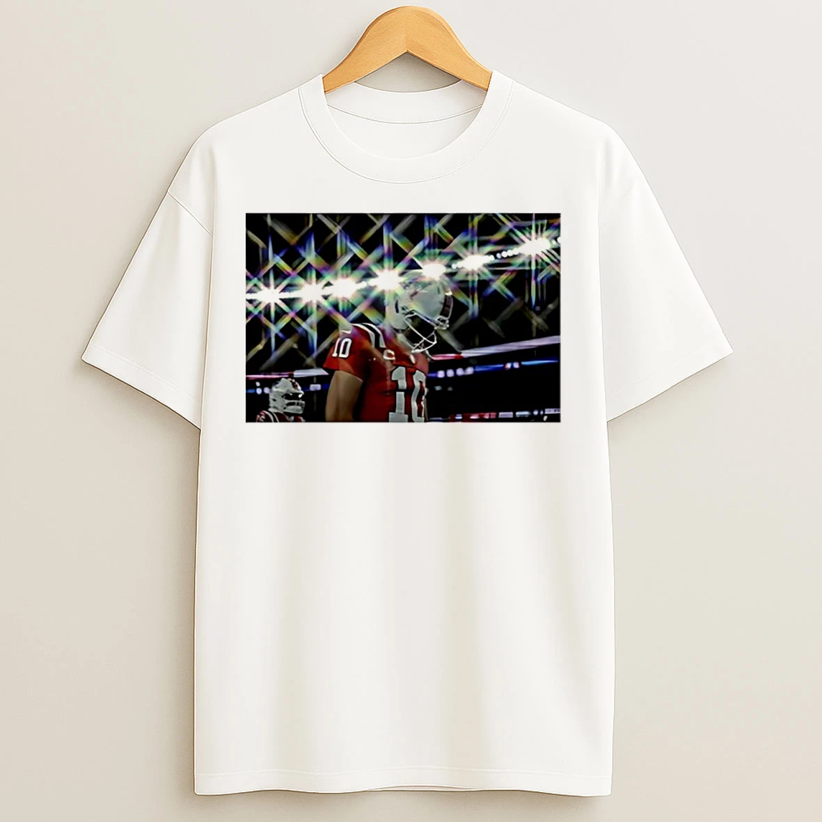 Classic Patriots Drake Maye Aura Photo T Shirts