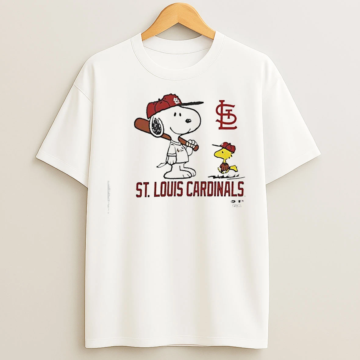 Classic Peanuts Snoopy And Woodstock With St Louis Cardinals Toddler T Shirts