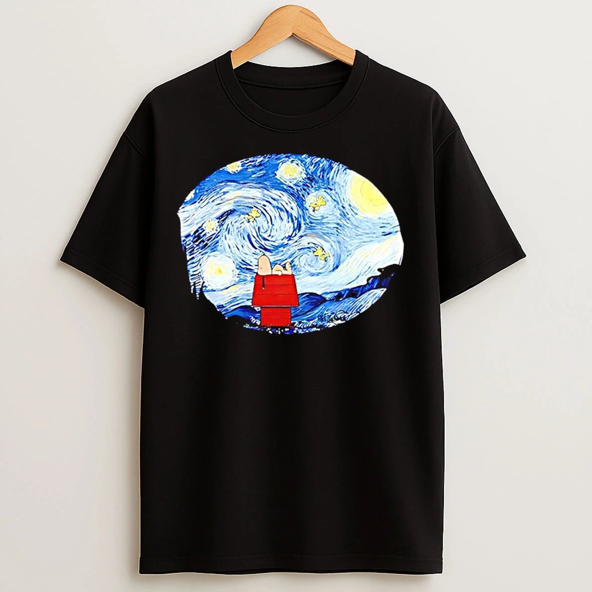 Classic Peanuts Snoopy Starry Night T Shirts