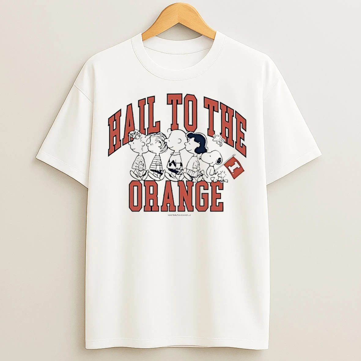 Classic Peanuts X Illinois Fighting Illini Hall To The Orange T Shirts